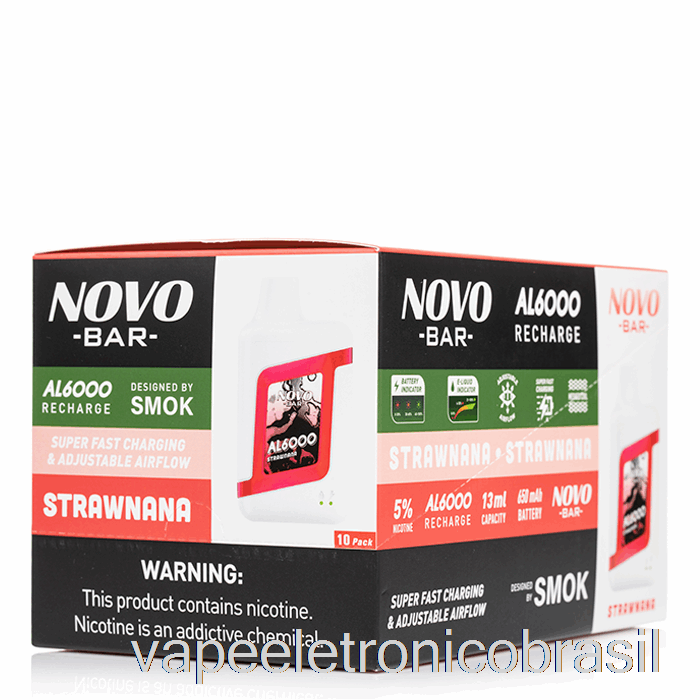 Vape Vaporesso [pacote Com 10] Smok Novo Bar Al6000 Descartável